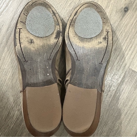 Sam Edelman Women’s Size 8.5 Ankle Boots Petty Putty Suede Bootie Beige Shoe - Picture 5 of 11